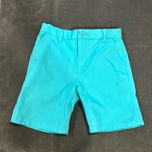 Vineyard Vines Boys Turquoise Preppy Cotton Shorts Sz 7Adjustable Waist